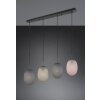 Facette Suspension Luminaires Trio Noir, 4 lumières