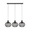 GILA Suspension Luminaires Trio Noir, 3 lumières