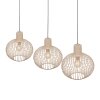 GILA Suspension Luminaires Trio Beige, 3 lumières