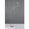 Marley Lampadaire, Lampadaires arc Luminaires Trio Nickel mat, 5 lumières