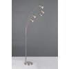 Marley Lampadaire, Lampadaires arc Luminaires Trio Nickel mat, 5 lumières