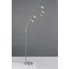 Marley Lampadaire Luminaires Trio Nickel mat, 5 lumières