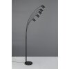 Marley Lampadaire, Lampadaires arc Luminaires Trio Noir, 5 lumières