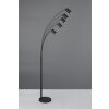 Marley Lampadaire Luminaires Trio Noir, 5 lumières