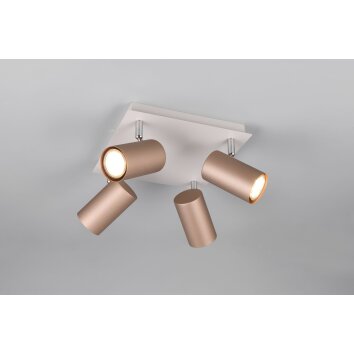 Marley Spot de plafond Luminaires Trio Brun, 4 lumières