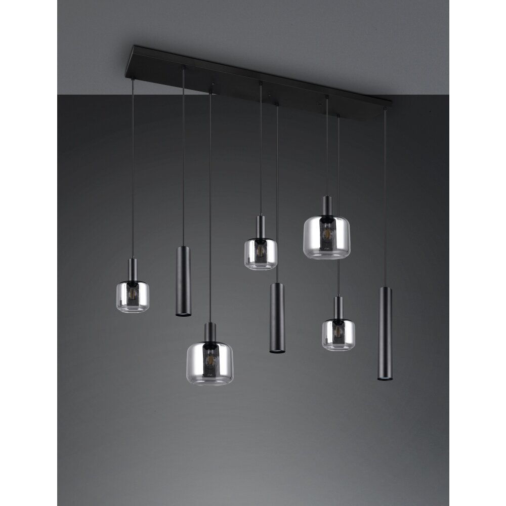 Mataro Luminaires Trio Noir, 8 lumières