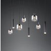 Mataro Luminaires Trio Noir, 8 lumières