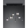 Mataro Suspension Luminaires Trio Noir, 8 lumières