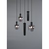 Mataro Suspension Luminaires Trio Noir, 5 lumières