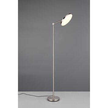 Mondello Lampadaire Luminaires Reality LED Nickel mat, 1 lumière