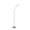 Moreno Lampadaire Luminaires Reality LED Nickel mat, 1 lumière