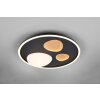 Pebble Plafonnier Luminaires Trio LED Noir, 1 lumière, Télécommandes