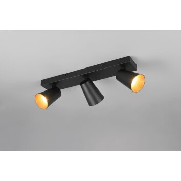 Sharp Spot de plafond Luminaires Trio Noir, 3 lumières