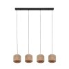 SMILLA Suspension Luminaires Trio Noir, 4 lumières