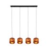 SMILLA Suspension Luminaires Trio Noir, 4 lumières