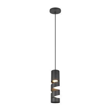 Stream Suspension Luminaires Trio Noir, 1 lumière