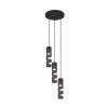 Stream Suspension Luminaires Trio Noir, 3 lumières