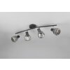 Tarifa Spot de plafond Luminaires Trio Noir, 4 lumières