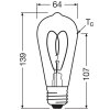 Luminaires Osram E27 7.2 Watt blanc chaud dimmable 806 Lumen