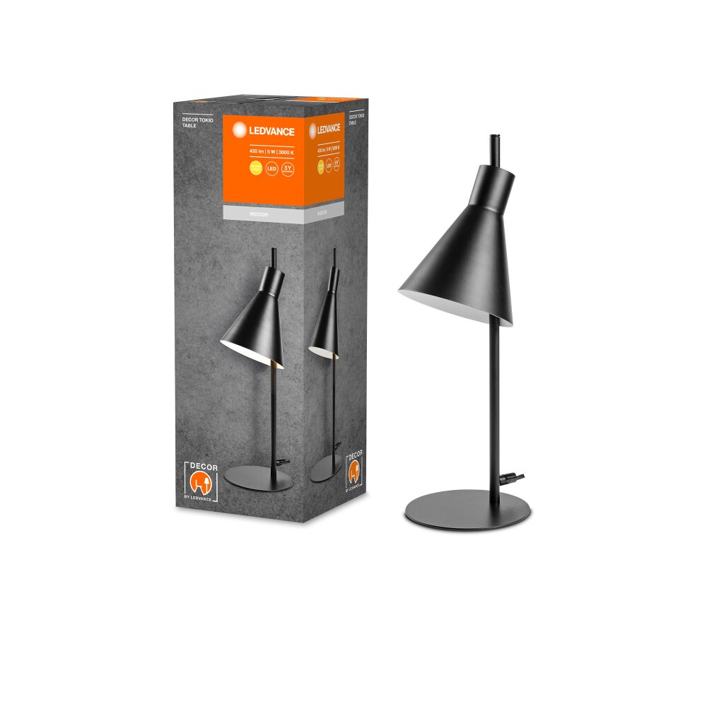 DECOR Applique murale / Plafonnier Luminaires Ledvance LED Noir, 1 lumière main product photo