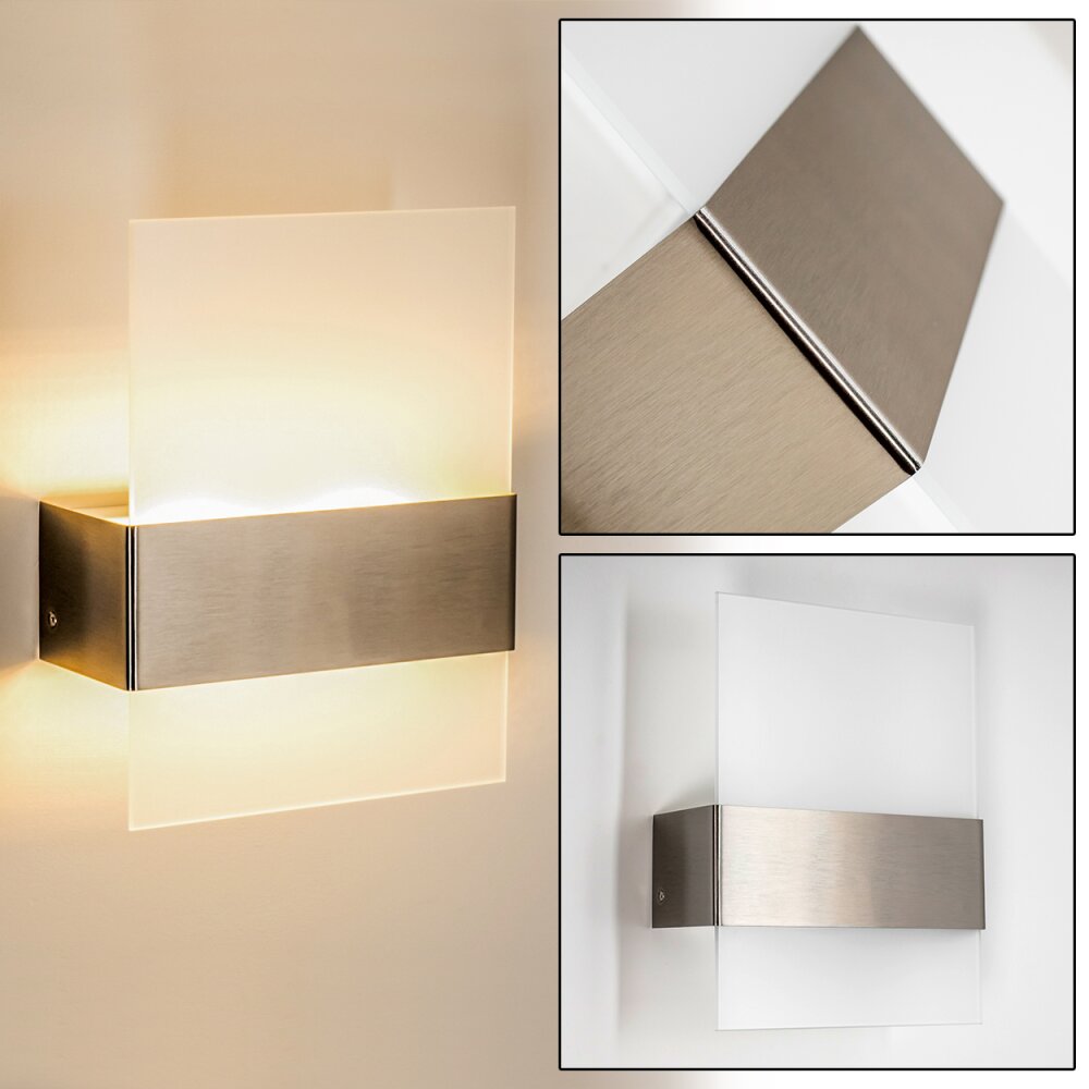 Applique murale d'extérieur Vara LED Acier inoxydable, 2 lumières main product photo