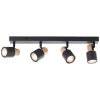 Pini Spot de plafond Luminaires Brilliant Noir, 4 lumières