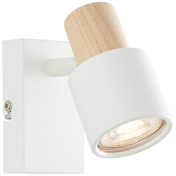 Pini Spot mural Luminaires Brilliant Blanc, 1 lumière