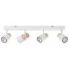 Pini Spot de plafond Luminaires Brilliant Blanc, 4 lumières