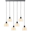 Casto Suspension Luminaires Brilliant Noir, 6 lumières