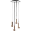 Cadiz Suspension Luminaires Brilliant Noir, 4 lumières