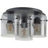 Riffelini Plafonnier Luminaires Brilliant Noir, 3 lumières