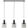 Riffelini Suspension Luminaires Brilliant Noir, 3 lumières