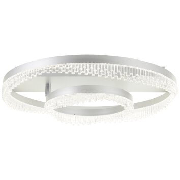 Aurora Plafonnier Luminaires Brilliant LED Argenté, 1 lumière, Télécommandes