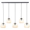 Kaizen Suspension Luminaires Brilliant Noir, 5 lumières