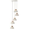 Nalam Suspension Luminaires Brilliant Beige, 5 lumières