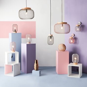 Giada Suspension Luminaires Brilliant Gris, 1 lumière