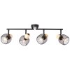 Giada Spot de plafond Luminaires Brilliant Noir, 4 lumières