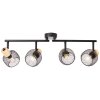 Giada Spot de plafond Luminaires Brilliant Noir, 4 lumières