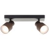 Cadiz Spot de plafond Luminaires Brilliant LED Noir, 2 lumières