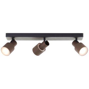 Cadiz Spot de plafond Luminaires Brilliant LED Noir, 3 lumières