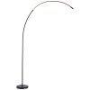 Bow Lampadaire, Lampadaires arc Luminaires Brilliant LED Noir, 1 lumière