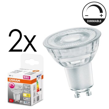 GU10 LED 3.7 Watt blanc chaud dimmable 230 Lumen