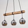 Koyoto Suspension, Boule lumineuse, Suspension Écru, Noir, 3 lumières