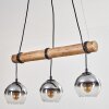 Koyoto Suspension, Boule lumineuse, Suspension Écru, Noir, 3 lumières