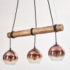 Koyoto Suspension, Boule lumineuse, Suspension Écru, Noir, 3 lumières