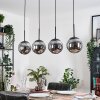 Gastor Suspension, Boule lumineuse, Suspension Fumé, 4 lumières