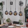 Gastor Suspension, Boule lumineuse, Suspension Fumé, 4 lumières