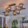 Gastor Plafonnier, Boule lumineuse Fumé, 8 lumières