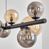 Chehalis Suspension, Boule lumineuse, Suspension Ambre, Fumé, 10 lumières