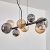 Chehalis Suspension, Boule lumineuse, Suspension Ambre, Fumé, 8 lumières